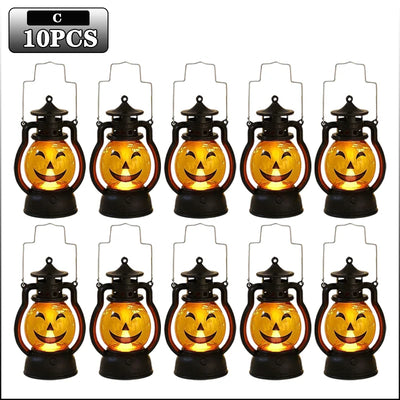 Lampka dynia z buźką ducha